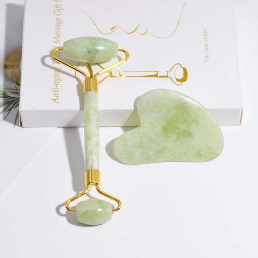Jade Roller & Gua Sha Facial Massage Gift Set